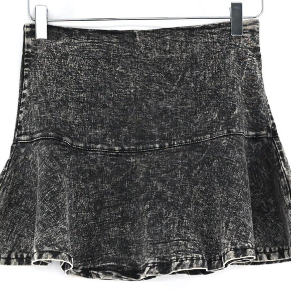 36 Point 5 Vintage Acid Washed Mini Skirt #RR12 - Picture 3 of 7